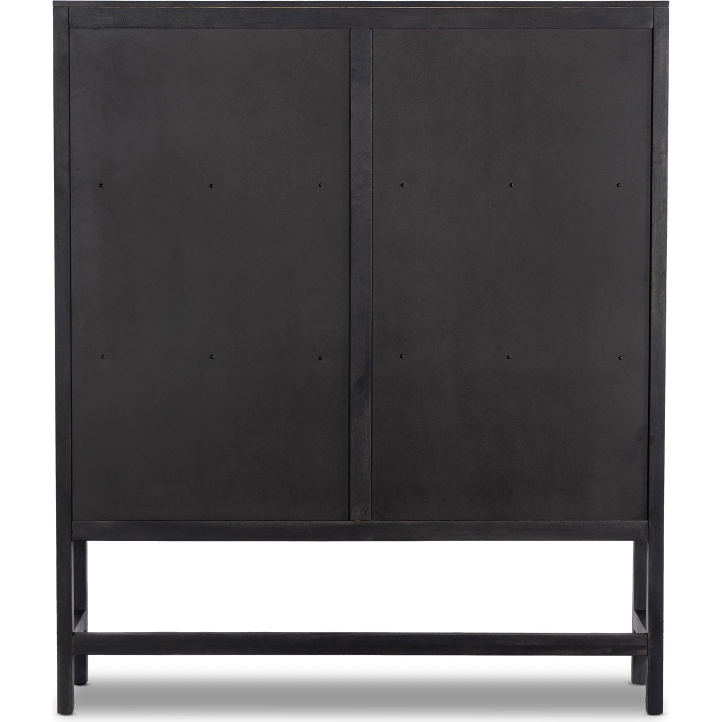 005 SI-2074168 | Additional Silo | Caprice Cabinet by Four Hands in black wash mango, black natural cane. Made from cane, solid mango in a eclectic & global style.