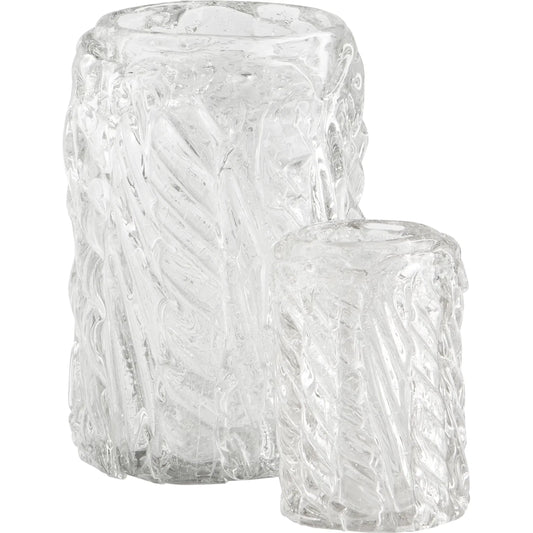 Clearly Thorough Vase by Cyan Design in clear. Made from glass in a modern style.