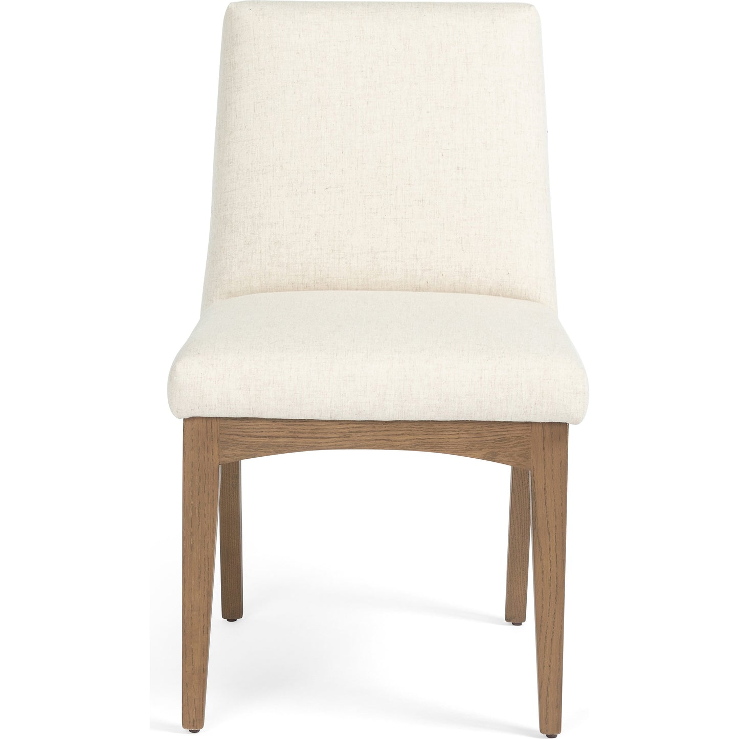 002 SI-1715160 | Additional Silo | Elsie Dining Chair by Four Hands in savile flax, satin brass, honey oak and honey oak, savile flax. Made from 92% polyester, 8% flax, linen, solid oak, stainless steel in a eclectic & global style.