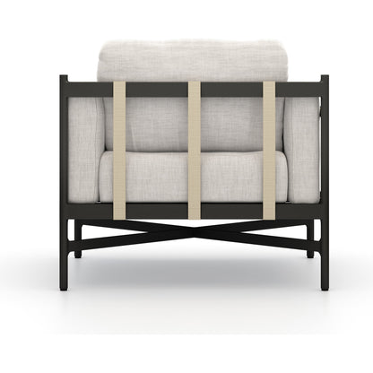 Hearst Outdoor Chair by Four Hands in bronze. Made from 100% olefin, aluminum, 100% polypropylene in a modern style.