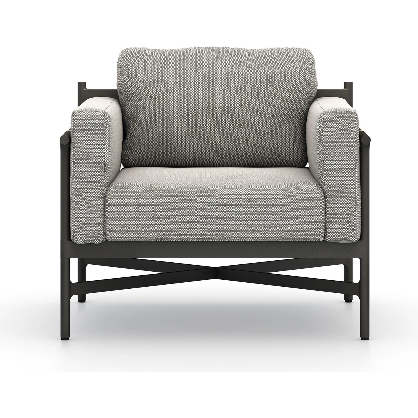 005 SI-2001450 | Additional Silo | Hearst Outdoor Chair by Four Hands in bronze. Made from 100% olefin, aluminum, 100% polypropylene in a modern style.