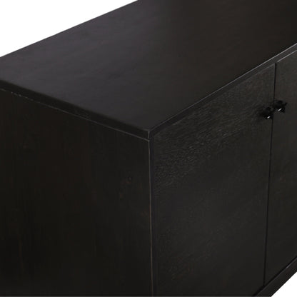 Reza Sideboard by Four Hands in smoked honey. Made from solid parawood, solid acacia, brass in a eclectic & global style.