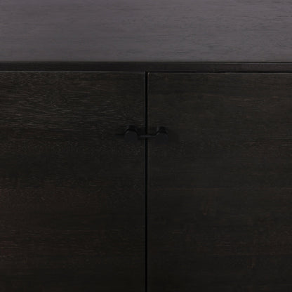 Reza Sideboard by Four Hands in smoked honey. Made from solid parawood, solid acacia, brass in a eclectic & global style.
