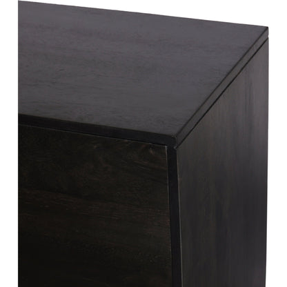 Reza Sideboard by Four Hands in smoked honey. Made from solid parawood, solid acacia, brass in a eclectic & global style.