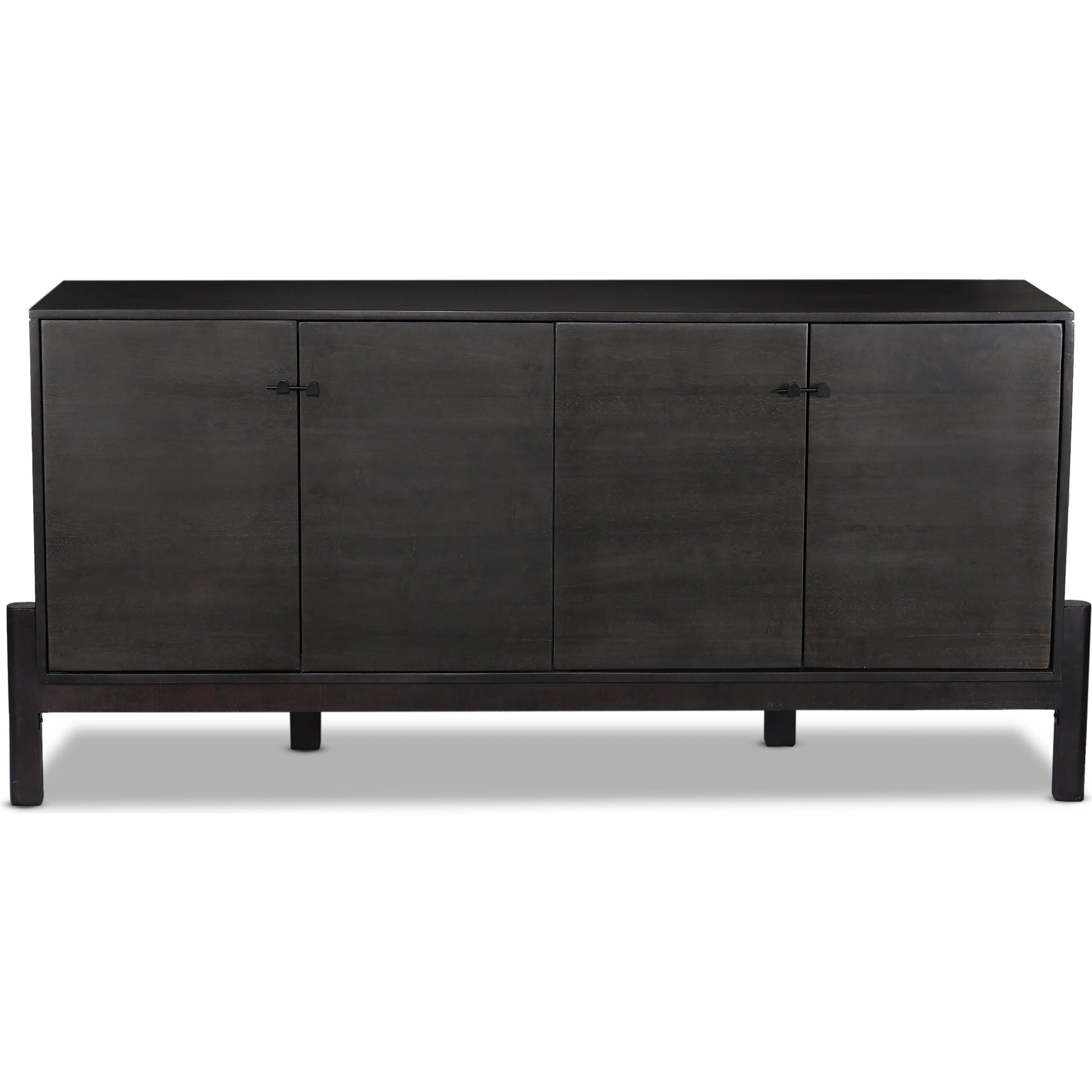 Reza Sideboard by Four Hands in smoked honey. Made from solid parawood, solid acacia, brass in a eclectic & global style.