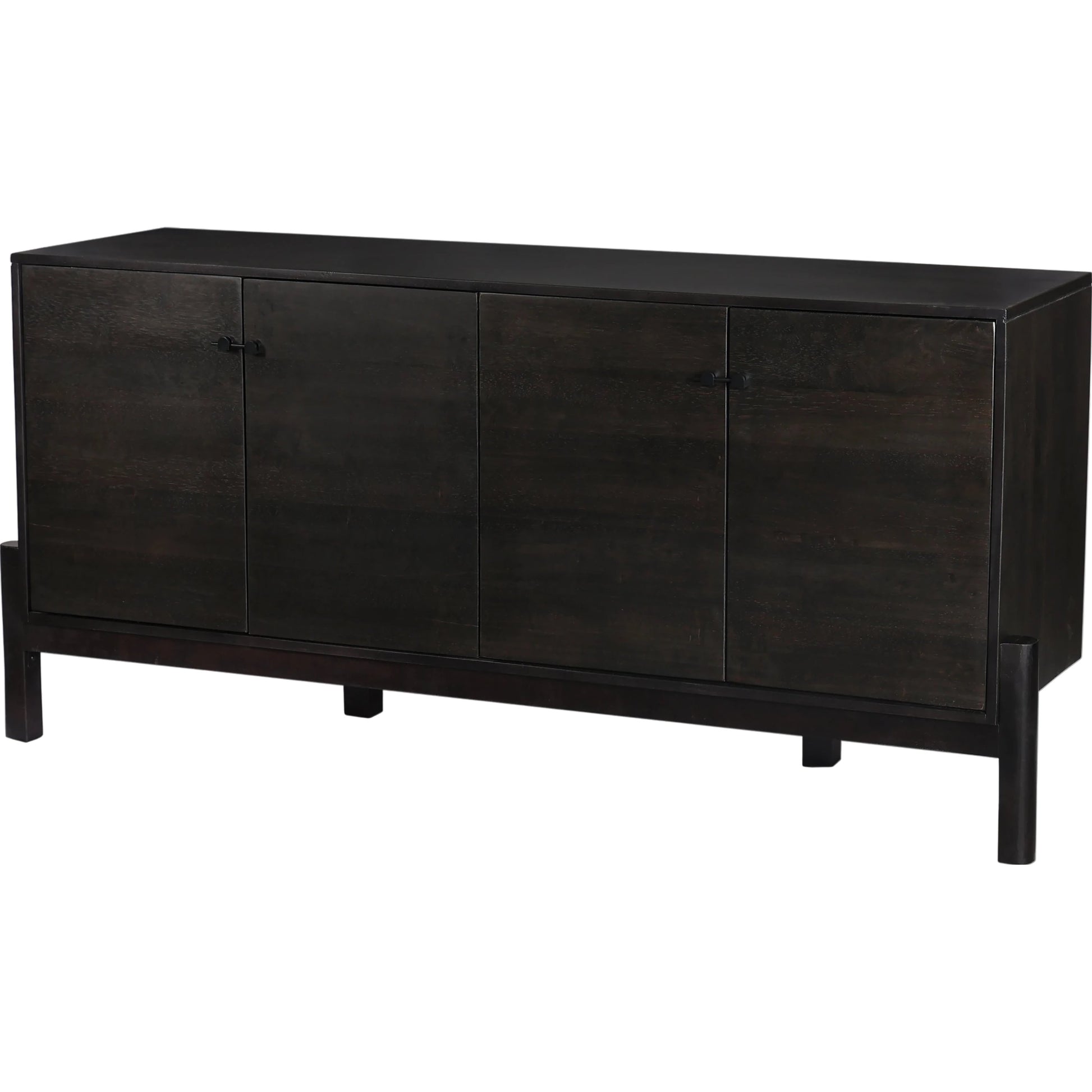 Reza Sideboard by Four Hands in smoked honey. Made from solid parawood, solid acacia, brass in a eclectic & global style.