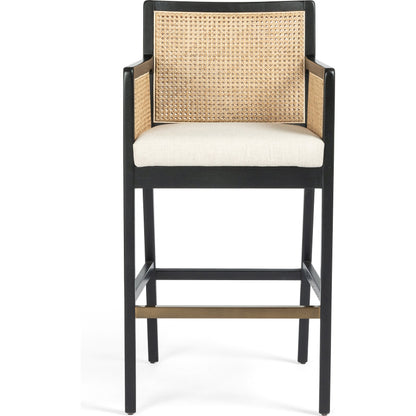 Antonia Cane Bar Stool by Four Hands. Made from unique in a transitional style.