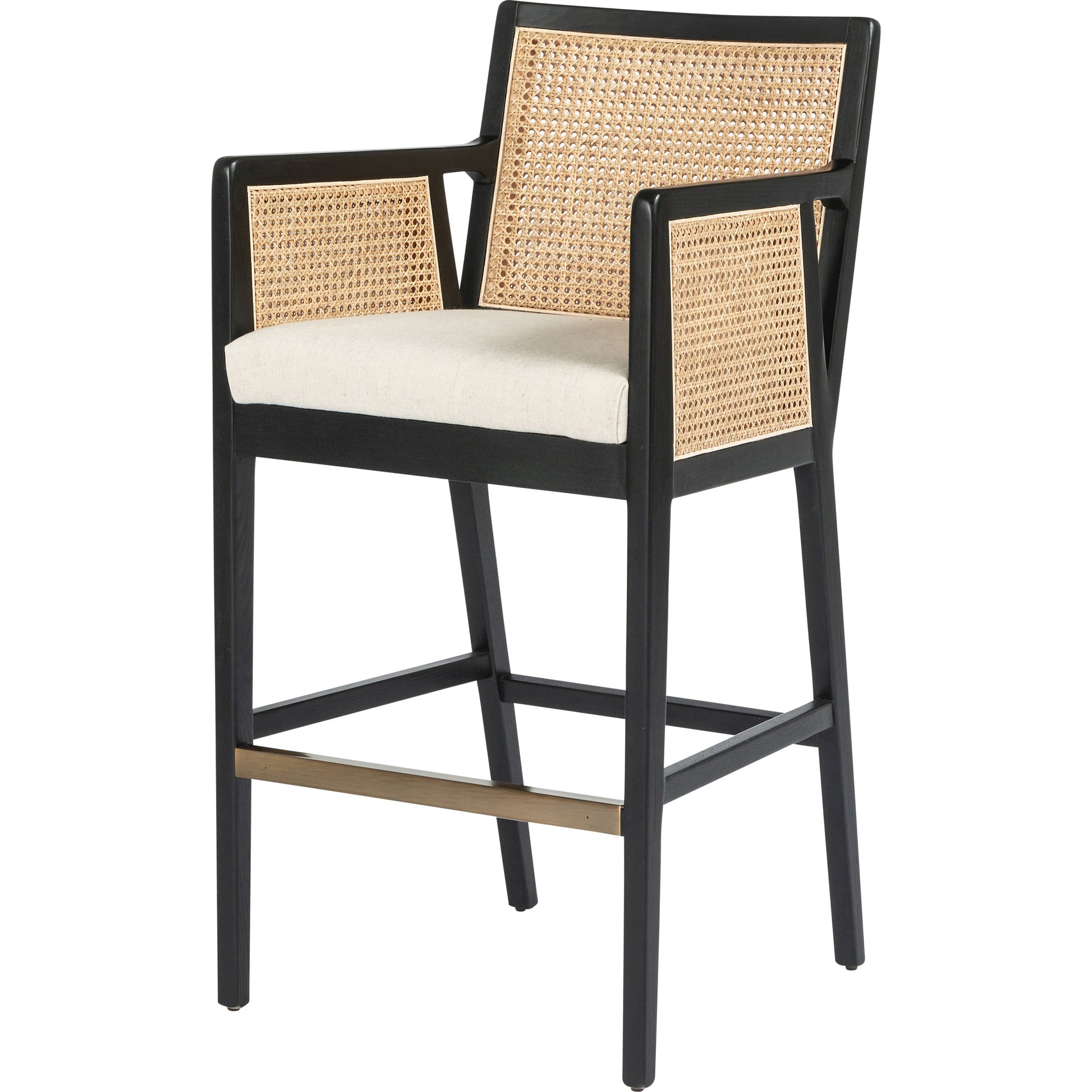 Antonia Cane Bar Stool by Four Hands. Made from unique in a transitional style.