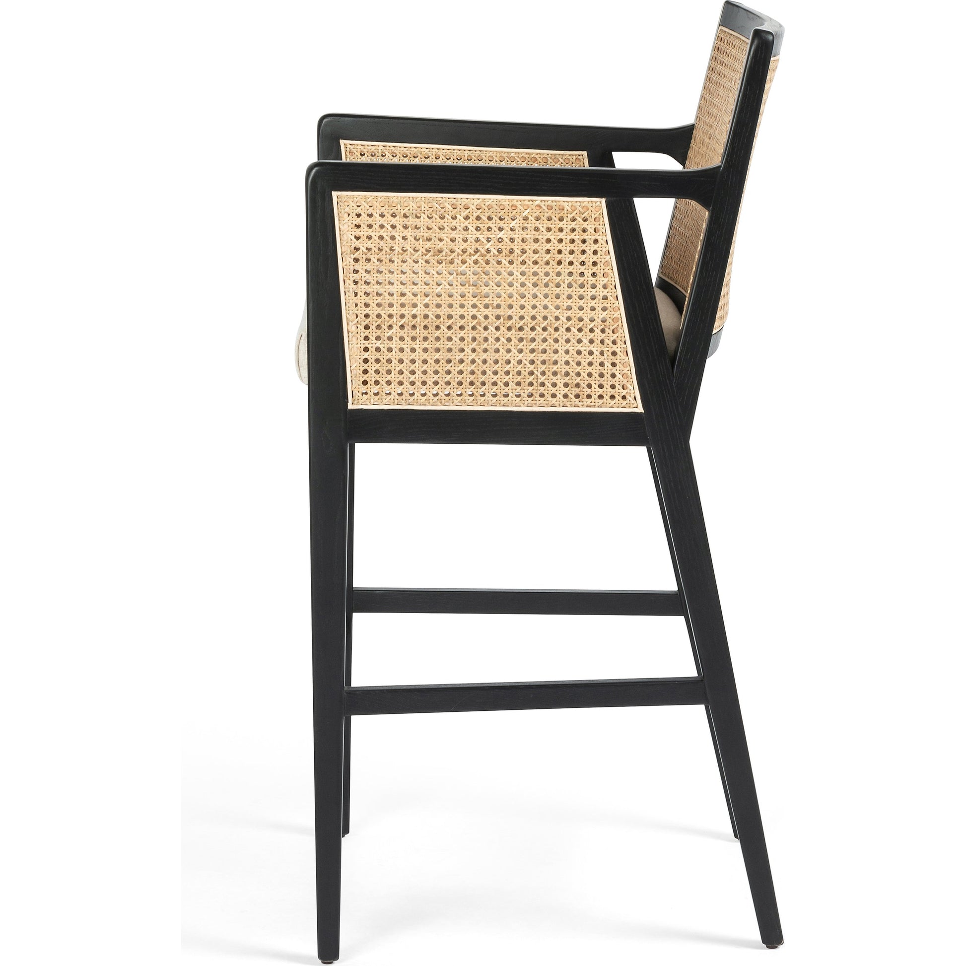 Antonia Cane Bar Stool by Four Hands. Made from unique in a transitional style.