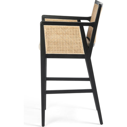 Antonia Cane Bar Stool by Four Hands. Made from unique in a transitional style.