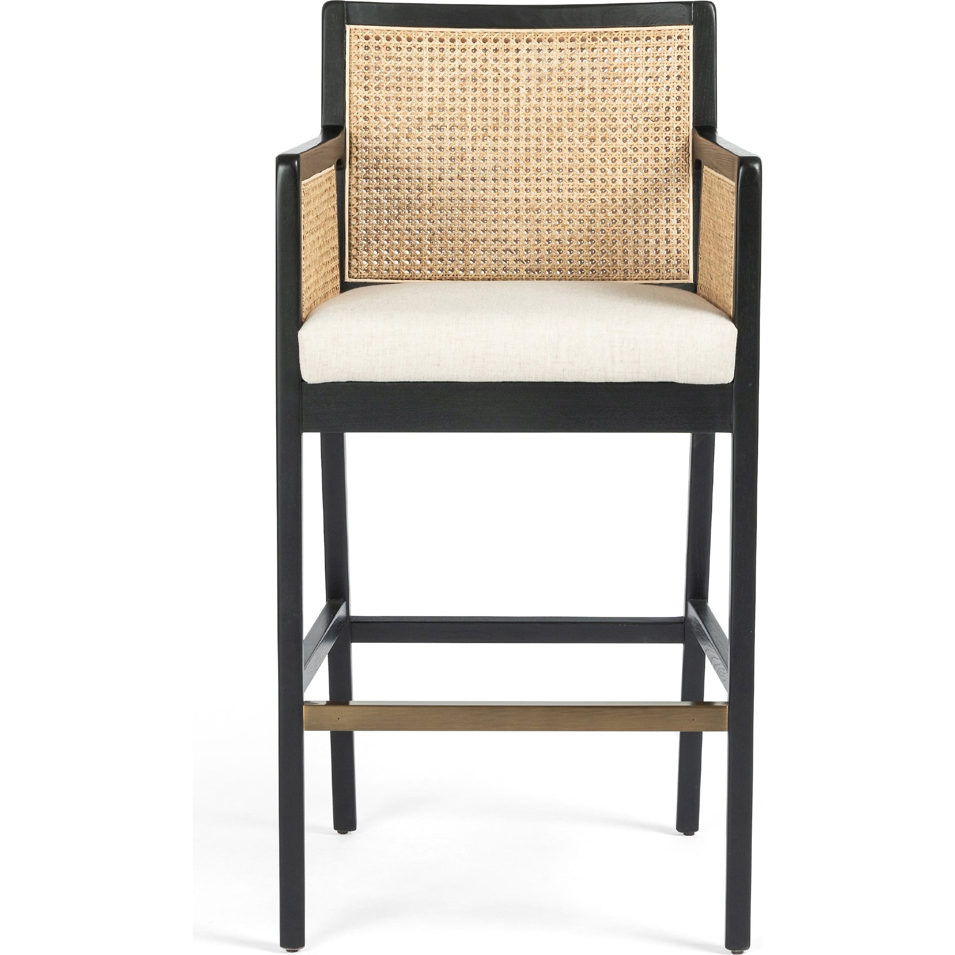 Antonia Cane Bar Stool by Four Hands. Made from unique in a transitional style.