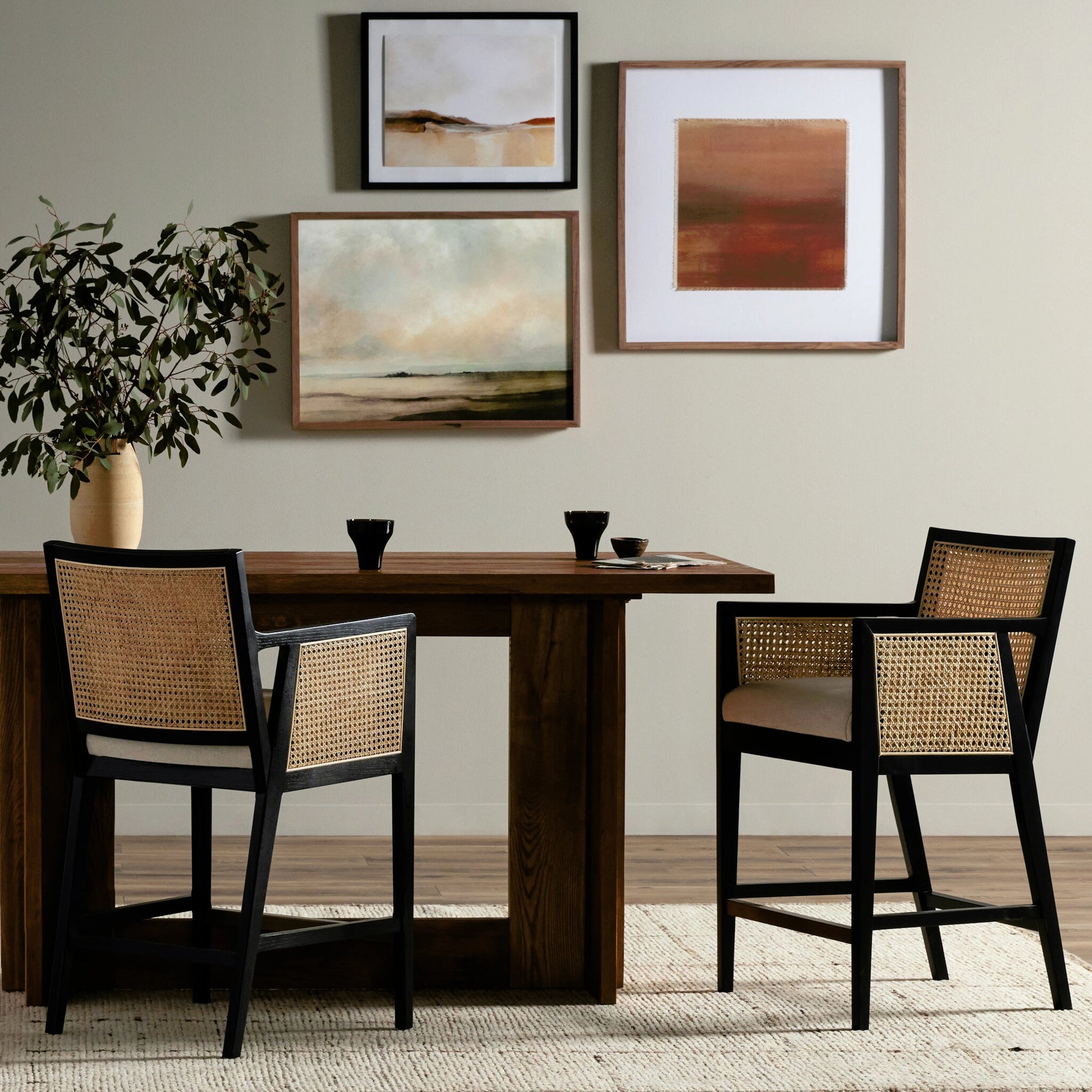 Antonia Cane Counter Stool by Four Hands. Made from unique in a modern style.