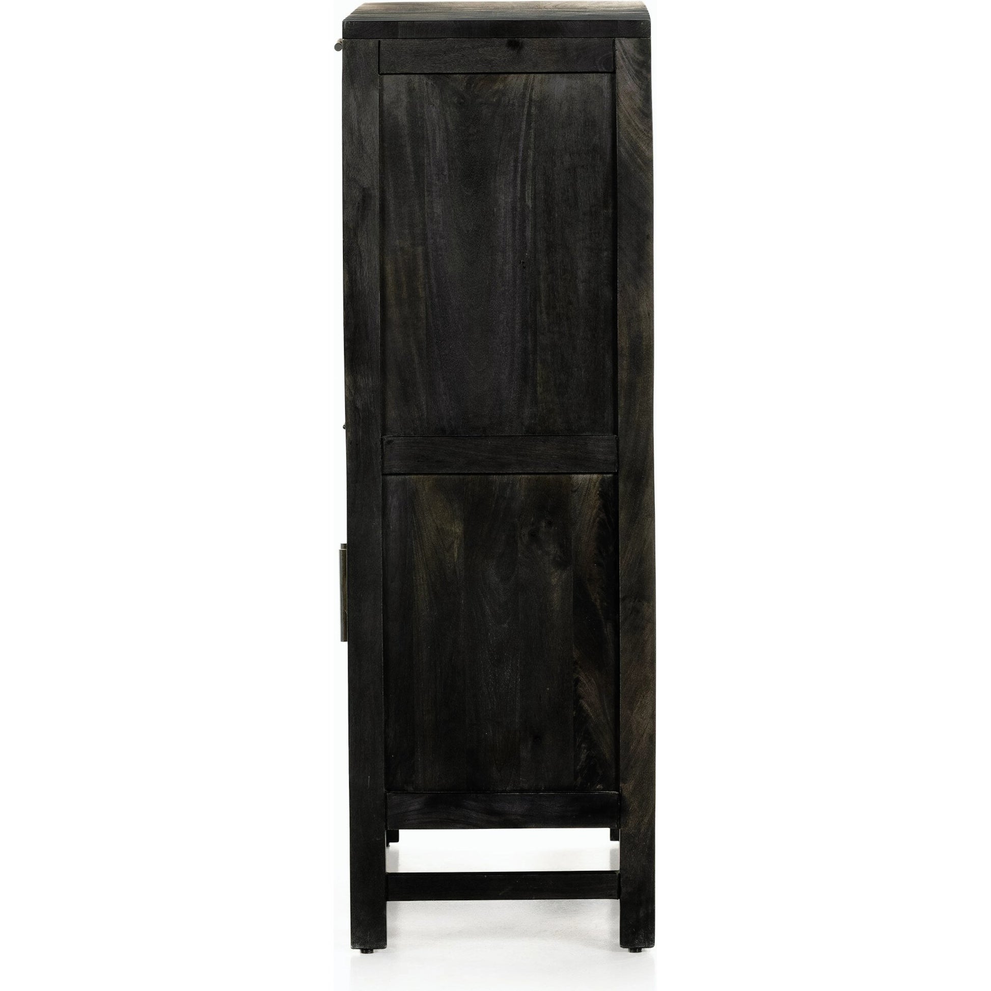 Caprice Bar Cabinet by Four Hands in natural mango, natural cane. Made from solid mango, cane in a coastal style.