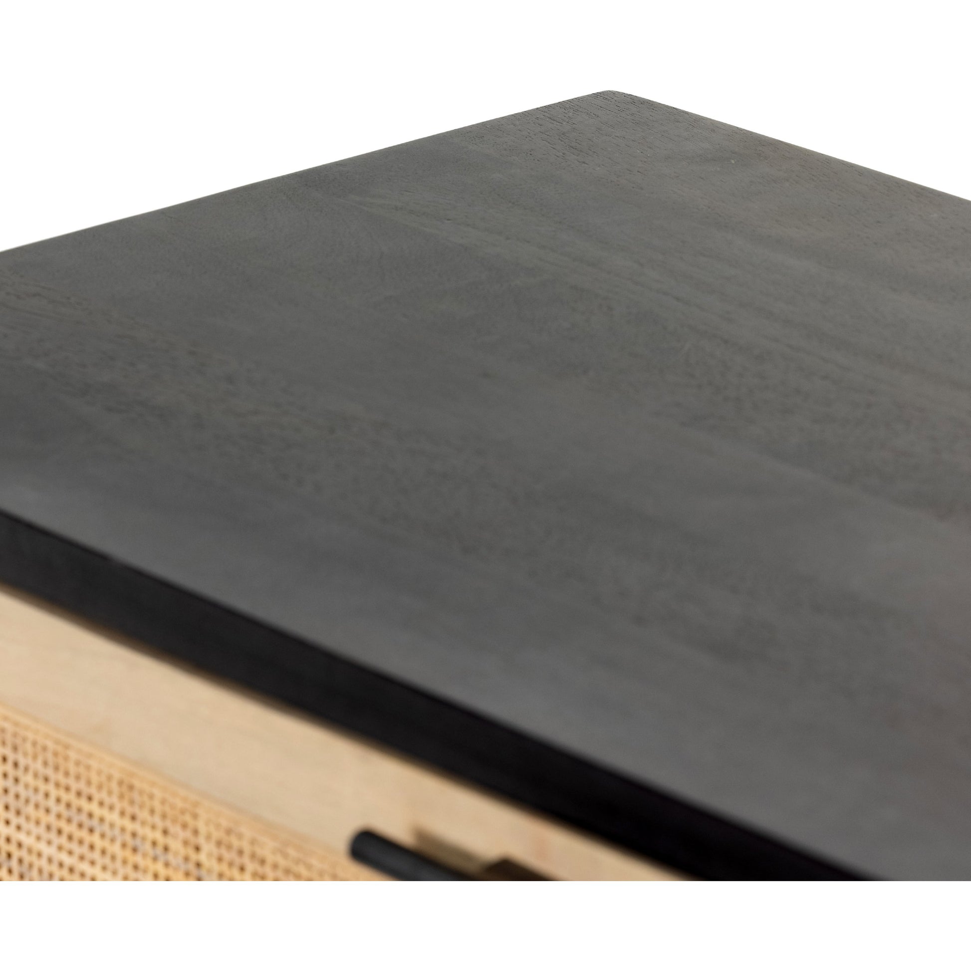 Caprice Bar Cabinet by Four Hands in natural mango, natural cane. Made from solid mango, cane in a coastal style.