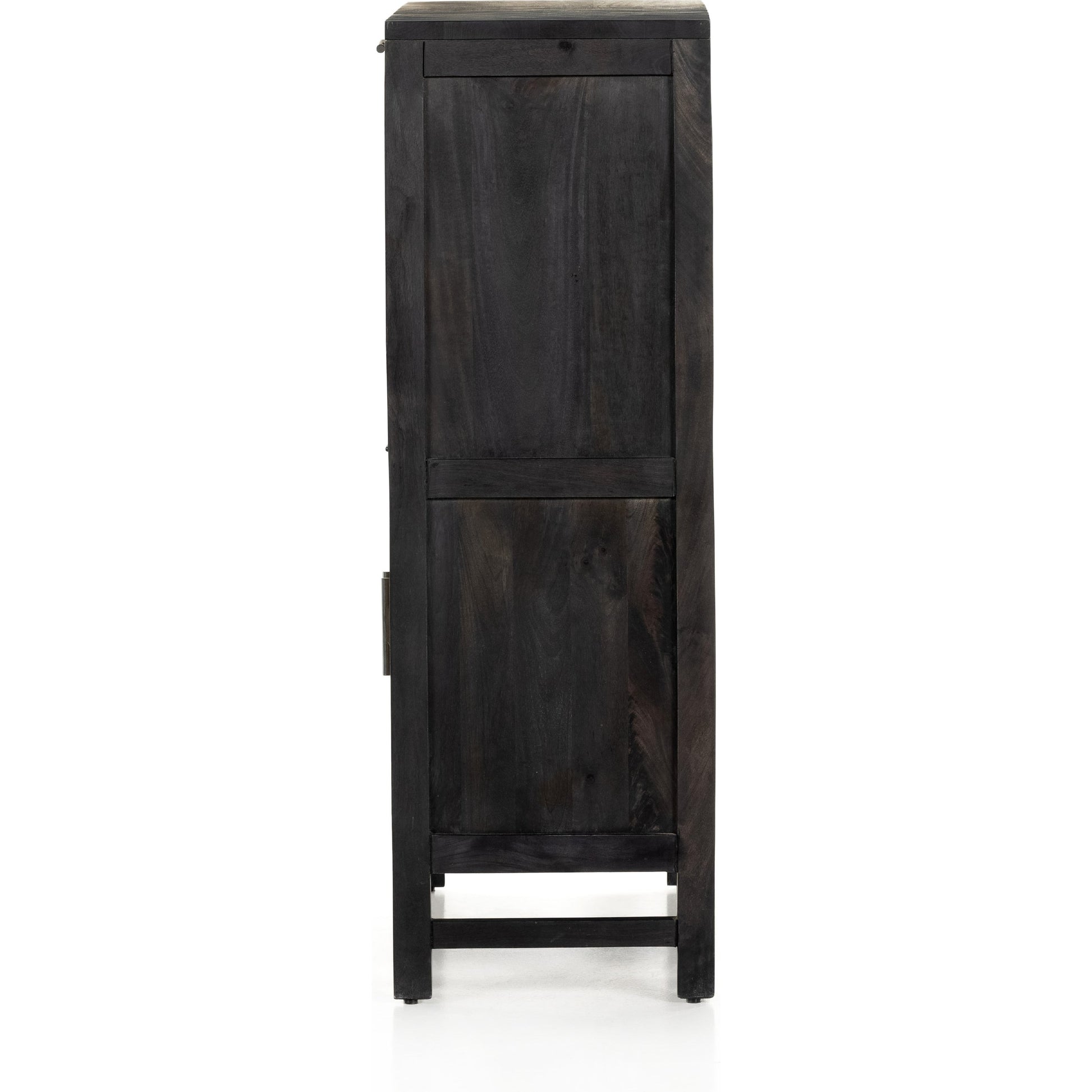 Caprice Bar Cabinet by Four Hands in natural mango, natural cane. Made from solid mango, cane in a coastal style.