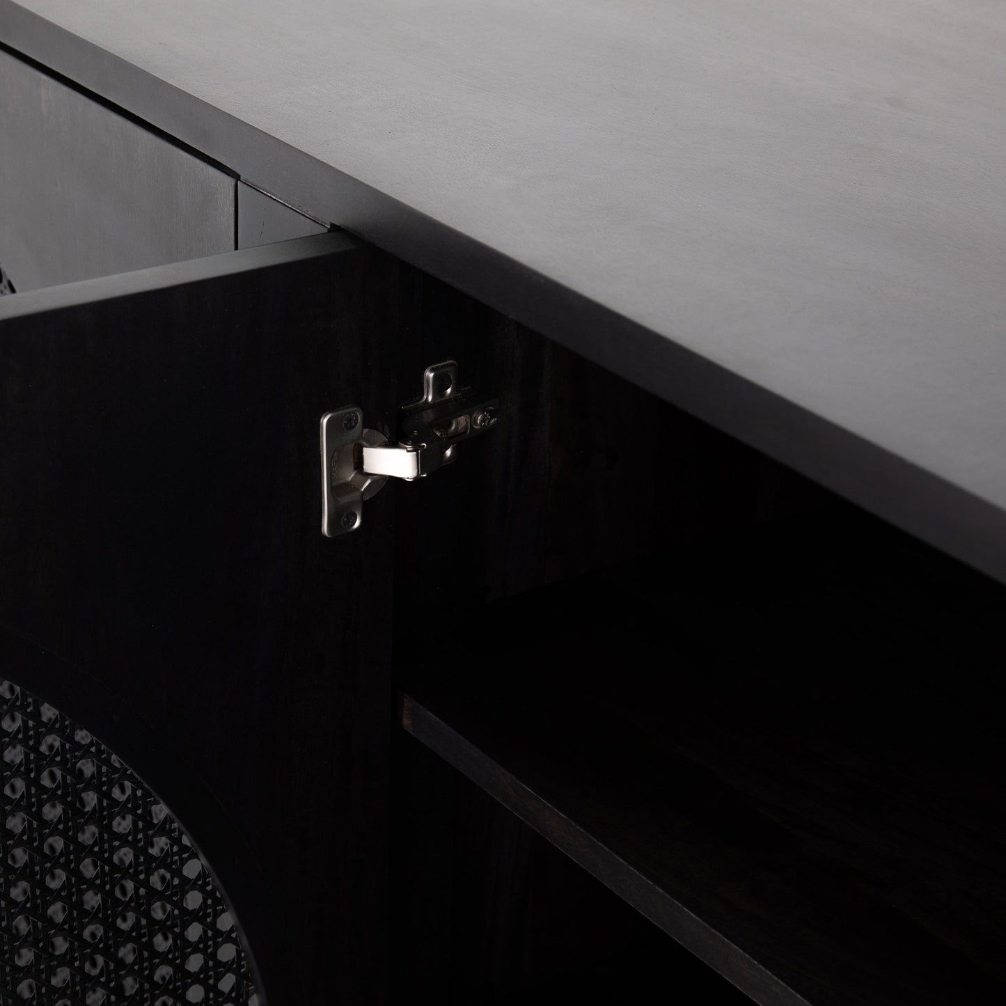 014 SI-1716943 | Closeup | Tilda Sideboard by Four Hands. Made from solid mango, cane in a transitional style.