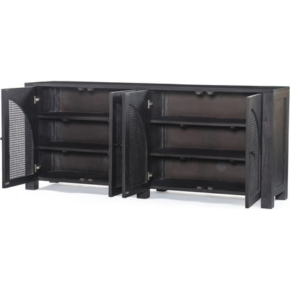 Tilda Sideboard by Four Hands. Made from solid mango, cane in a transitional style.