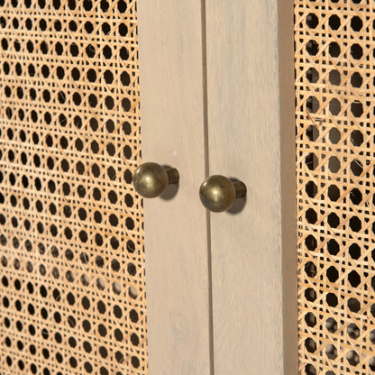 Tilda Sideboard by Four Hands. Made from solid mango, cane in a transitional style.