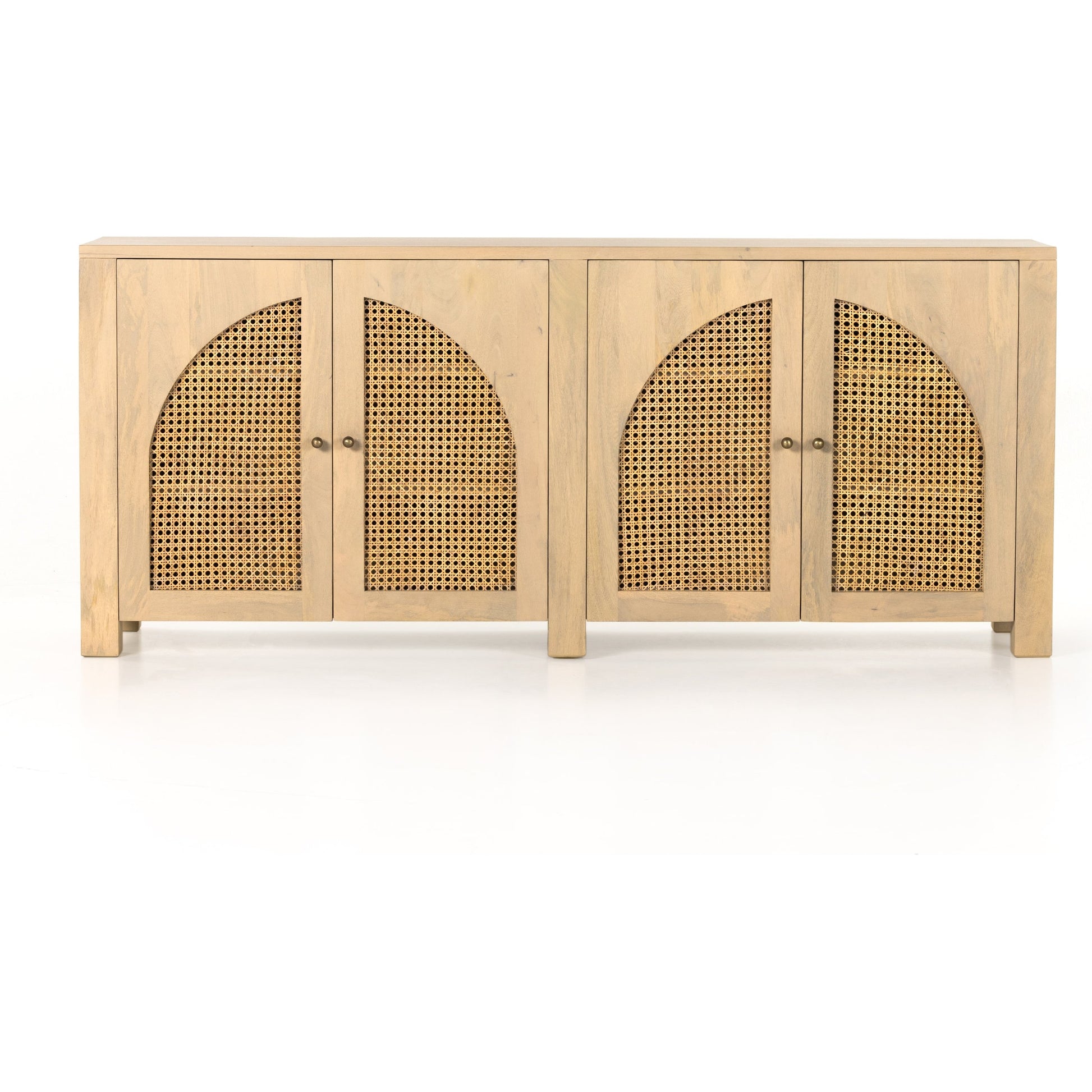 Tilda Sideboard by Four Hands. Made from solid mango, cane in a transitional style.