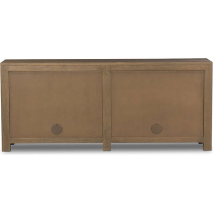 Tilda Sideboard by Four Hands. Made from solid mango, cane in a transitional style.