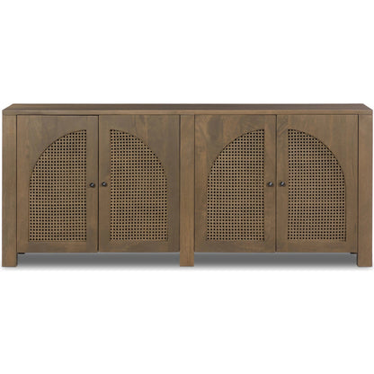 Tilda Sideboard by Four Hands. Made from solid mango, cane in a transitional style.