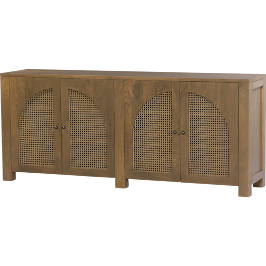Tilda Sideboard by Four Hands. Made from solid mango, cane in a transitional style.