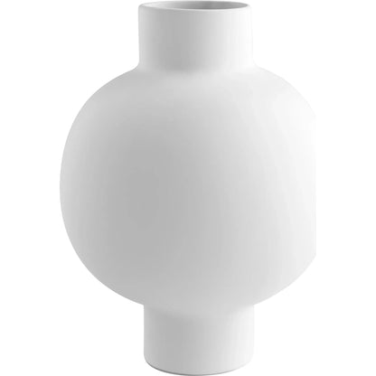 Libra Vase by Cyan Design in white. Made from ceramic in a modern style.