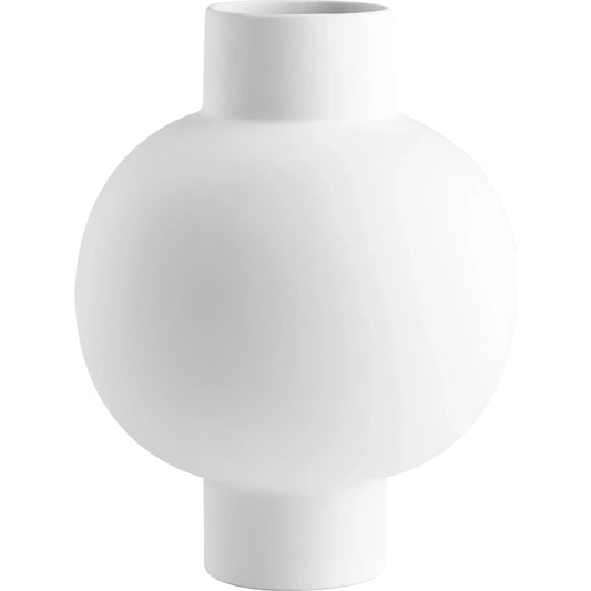 Libra Vase by Cyan Design in white. Made from ceramic in a modern style.