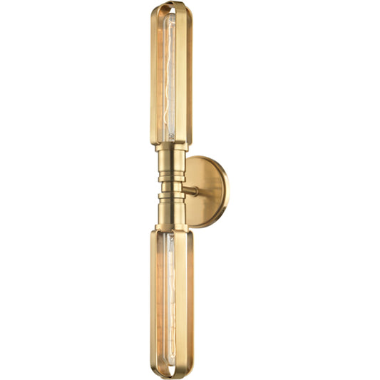 Red Hook Wall Light by Hudson Valley. Made from steel in a modern style.