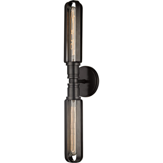 Red Hook Wall Light by Hudson Valley. Made from steel in a modern style.
