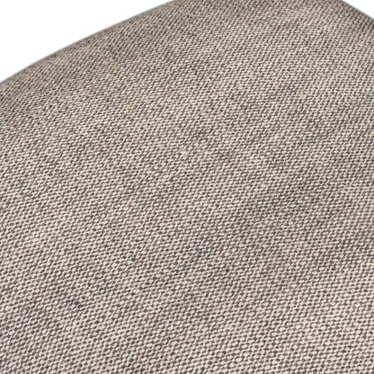 Waldon Dining Armchair by Four Hands in sierra brown, thames coal. Made from 66% polyester, 19% acrylic, 15% flax, linen, solid parawood, iron in a modern style.