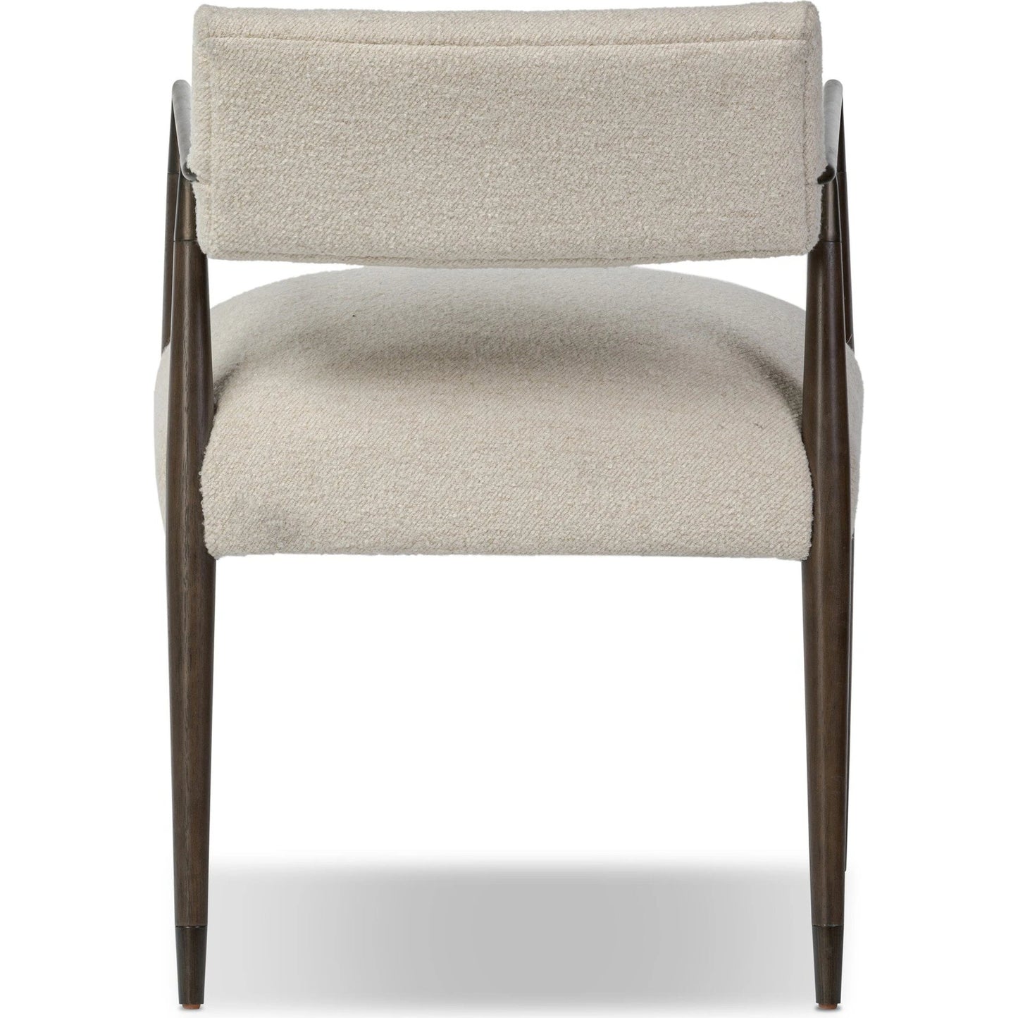 004 SI-2137680 | Additional Silo | Waldon Dining Chair by Four Hands in charter oatmeal and sierra brown, aged bronze. Made from 69% polyester, 23% acrylic, 8% flax, linen, solid parawood, iron in a modern style.