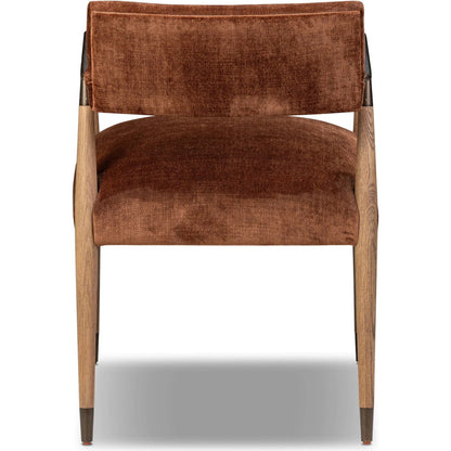 Waldon Dining Chair by Four Hands in sierra brown, aged bronze. Made from unique in a modern style.