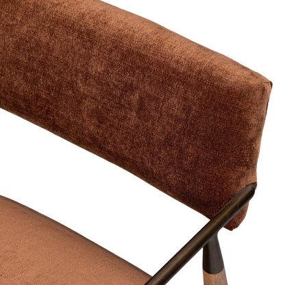 Waldon Dining Chair by Four Hands in sierra brown, aged bronze. Made from unique in a modern style.