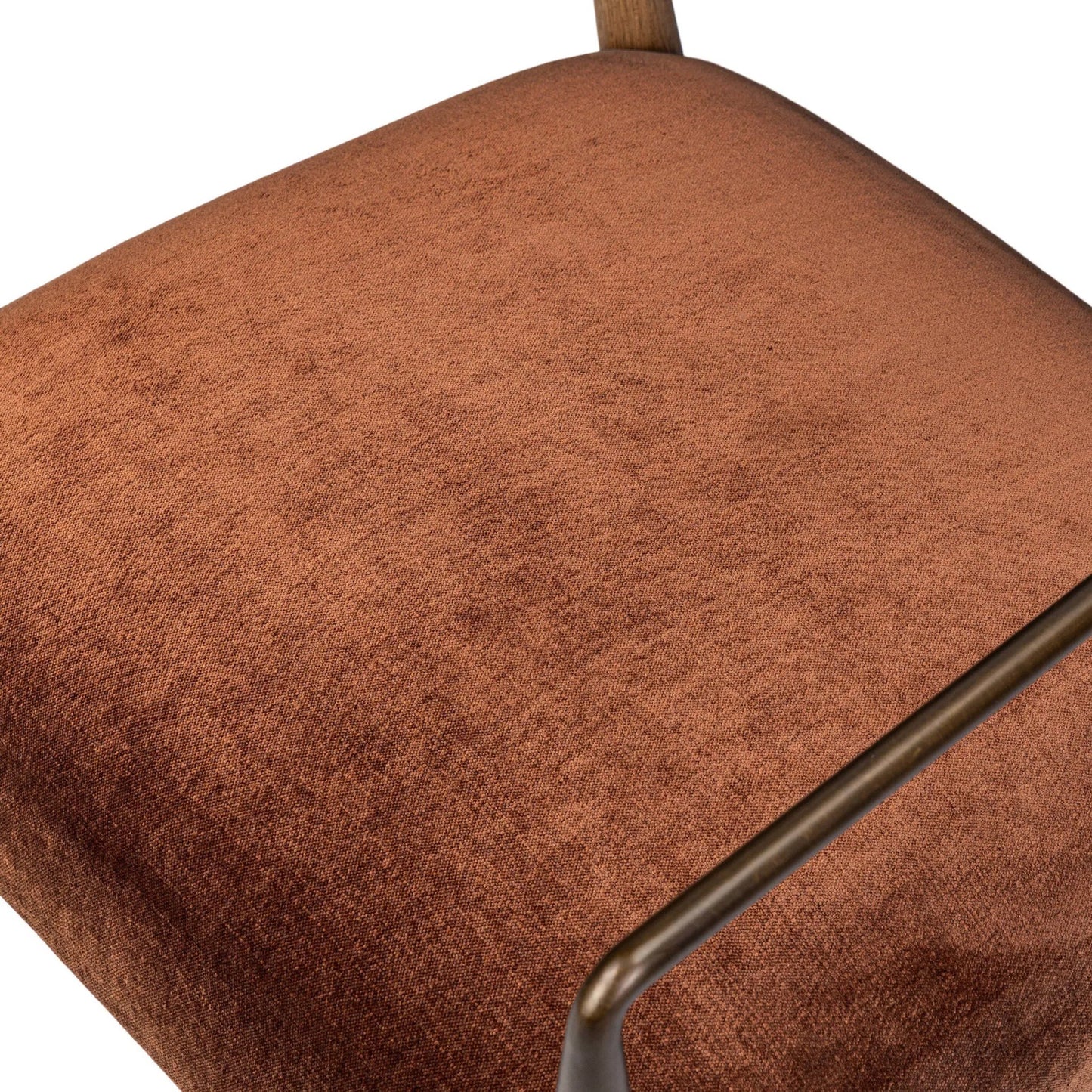 018 SI-2535456 | Closeup | Waldon Dining Chair by Four Hands in sierra brown, aged bronze. Made from unique in a modern style.