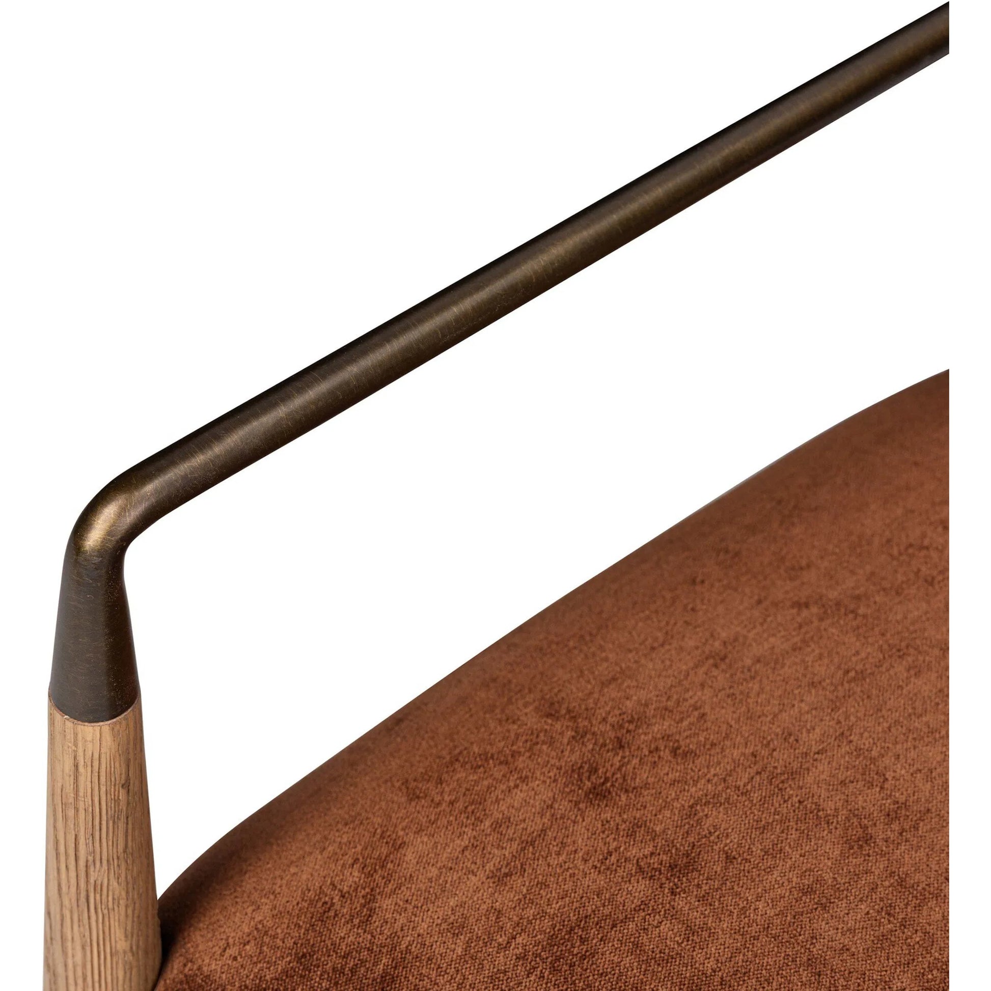 Waldon Dining Chair by Four Hands in sierra brown, aged bronze. Made from unique in a modern style.