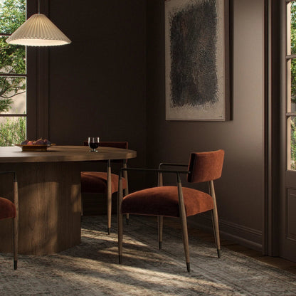 Waldon Dining Chair by Four Hands in sierra brown, aged bronze. Made from unique in a modern style.
