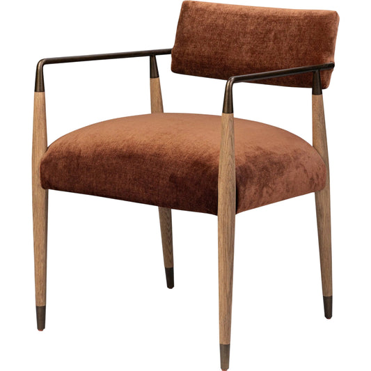 Waldon Dining Chair by Four Hands in sierra brown, aged bronze. Made from unique in a modern style.