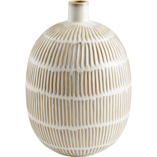 Saxon Vase by Cyan Design in oyster blue. Made from ceramic in a cottage & farmhouse style.