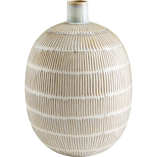 Saxon Vase by Cyan Design in oyster blue. Made from ceramic in a cottage & farmhouse style.