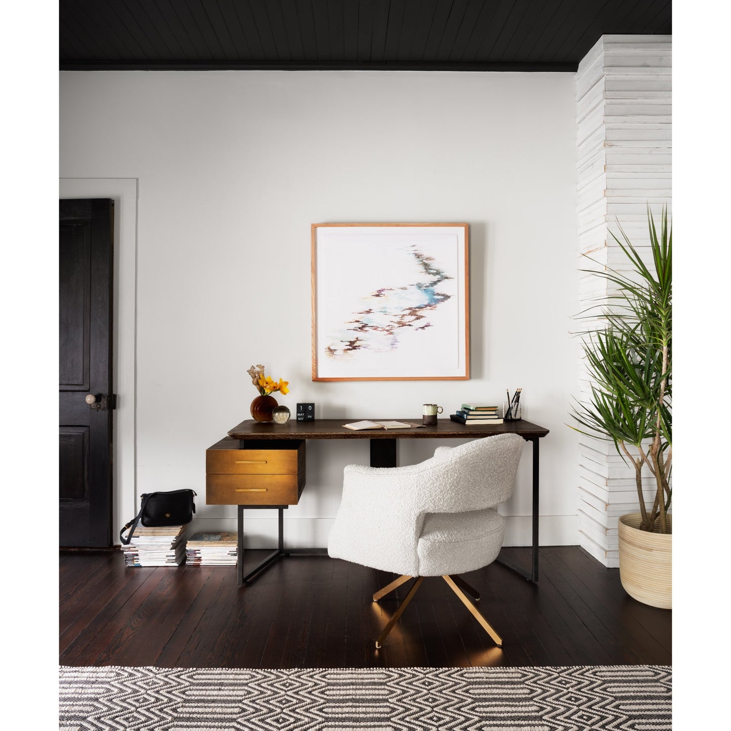 016 SI-1797463 | Lifestyle | Adara Desk Chair by Four Hands. Made from unique in a modern style.