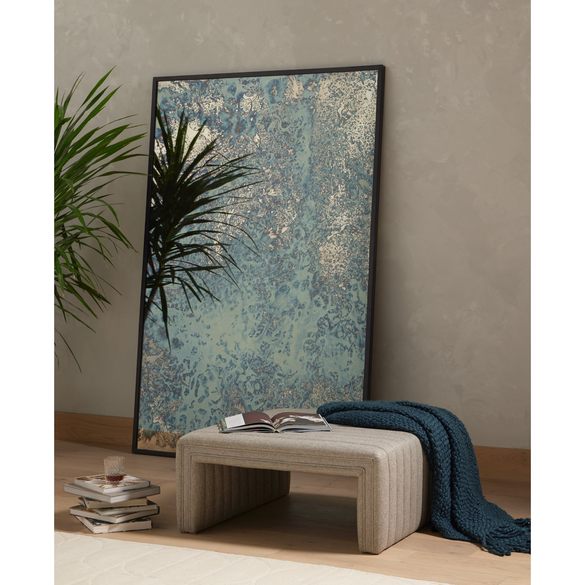 Augustine Ottoman by Four Hands. Made from unique in a modern style.