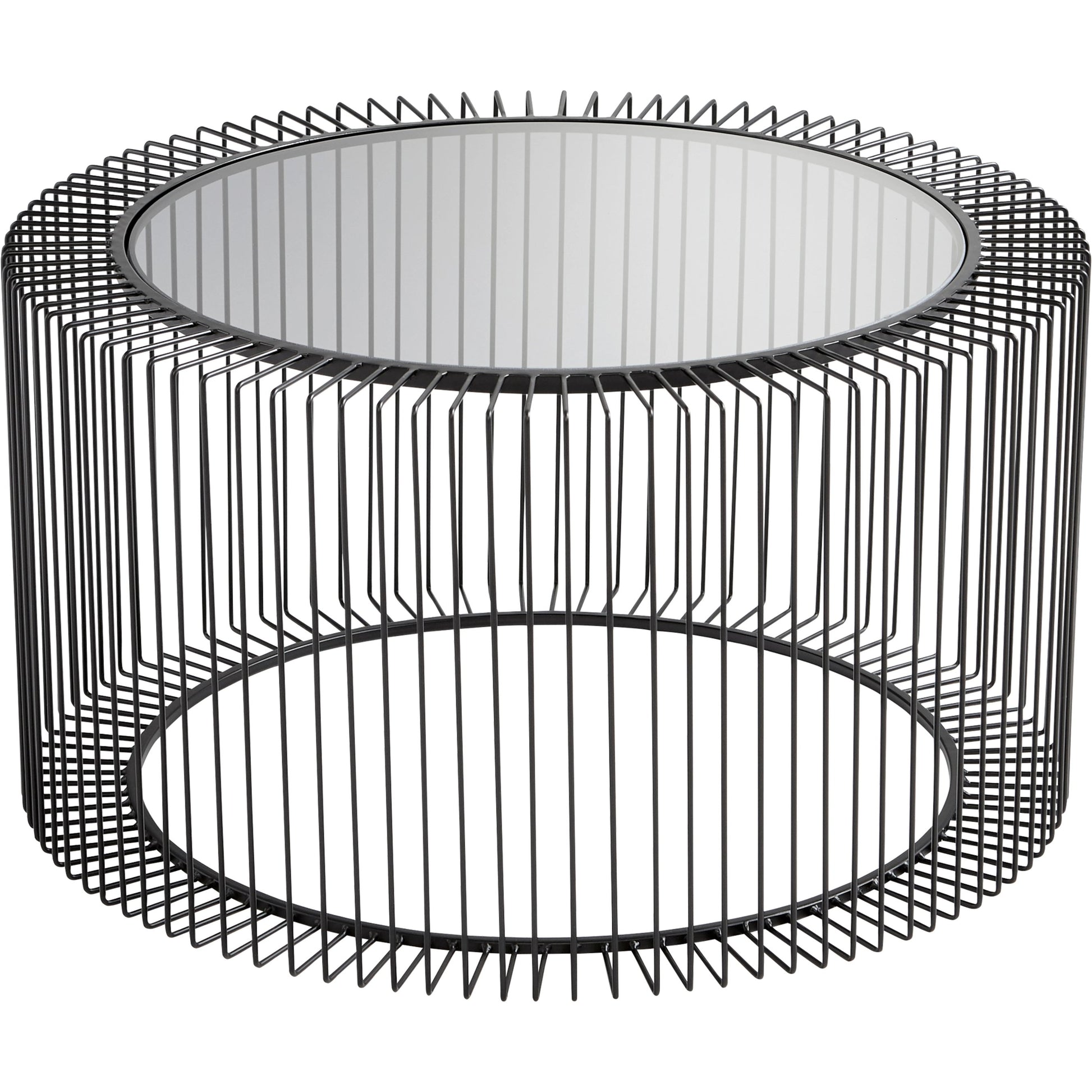 Canasta Coffee Table by Cyan Design in graphite. Made from iron, glass in a modern style.