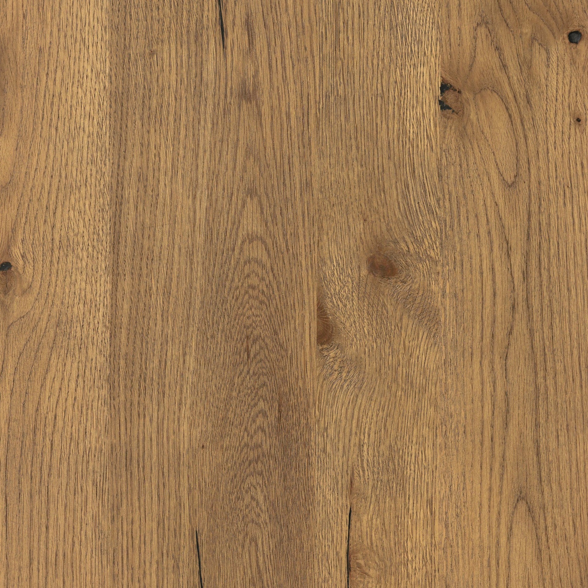 Eaton 9 Drawer Dresser by Four Hands in amber oak resin. Made from thick oak veneer, iron in a rustic style.