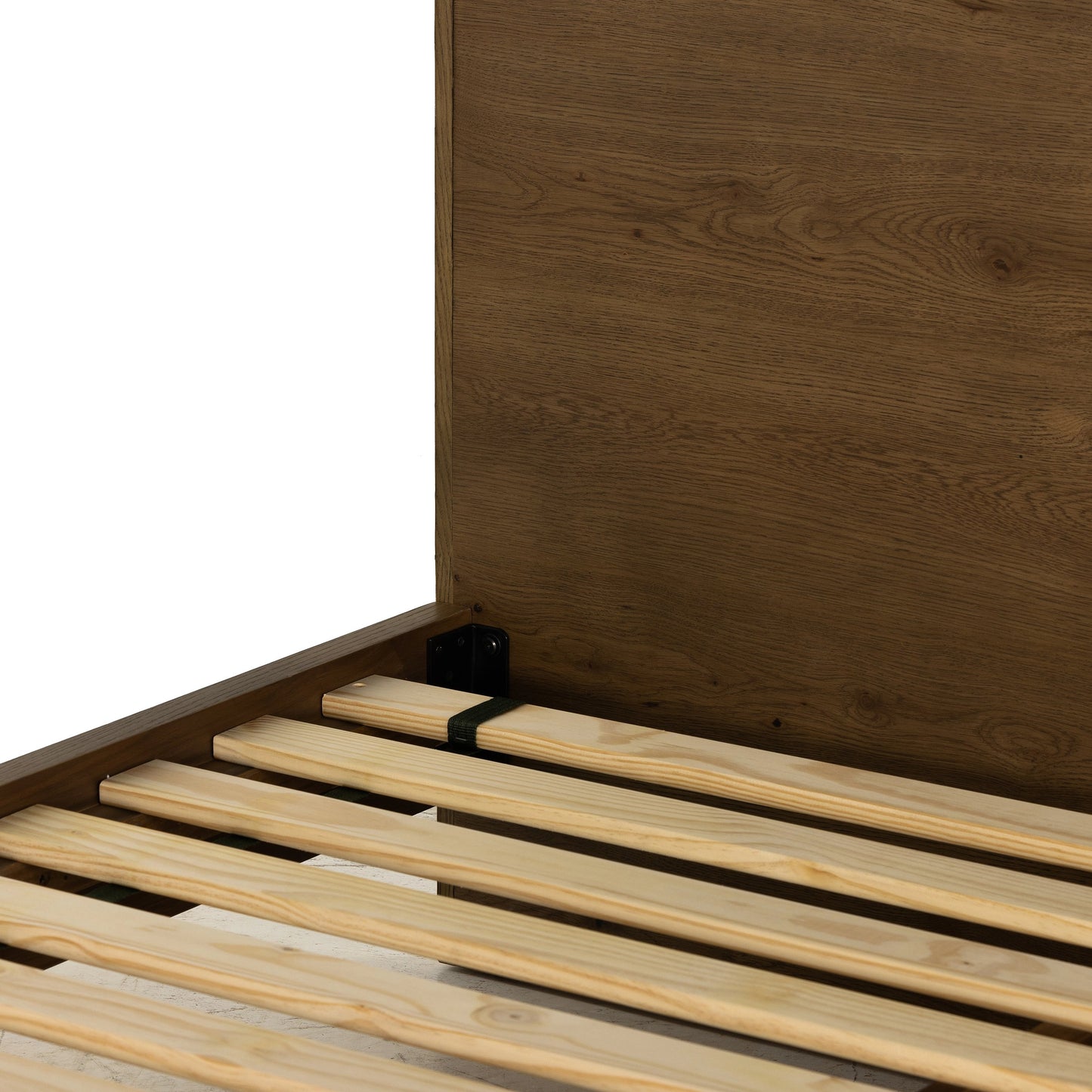 020 SI-1980352 | Additional Silo | Eaton Bed by Four Hands in amber oak resin. Made from thick oak veneer, iron in a rustic style.