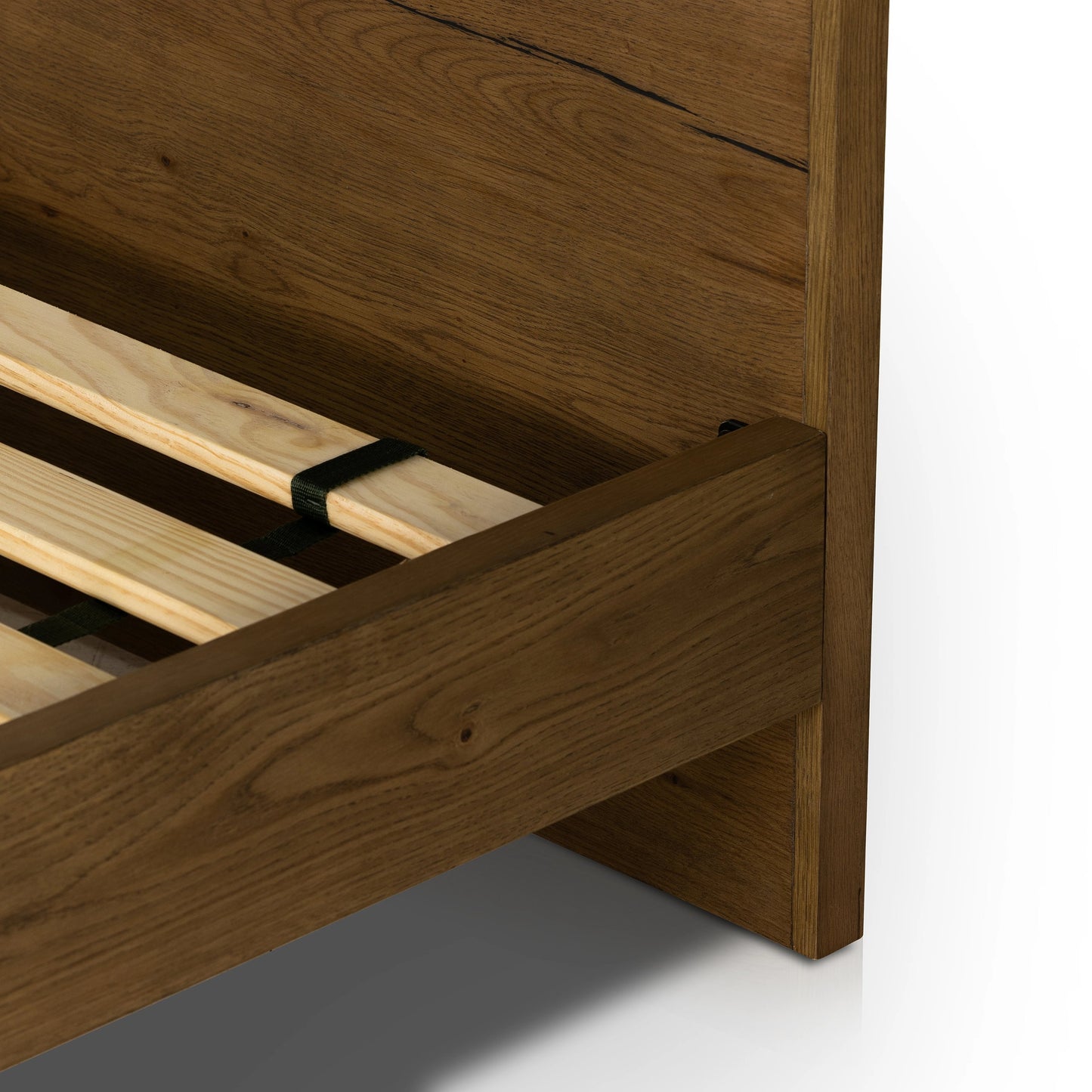 026 SI-1980352 | Additional Silo | Eaton Bed by Four Hands in amber oak resin. Made from thick oak veneer, iron in a rustic style.