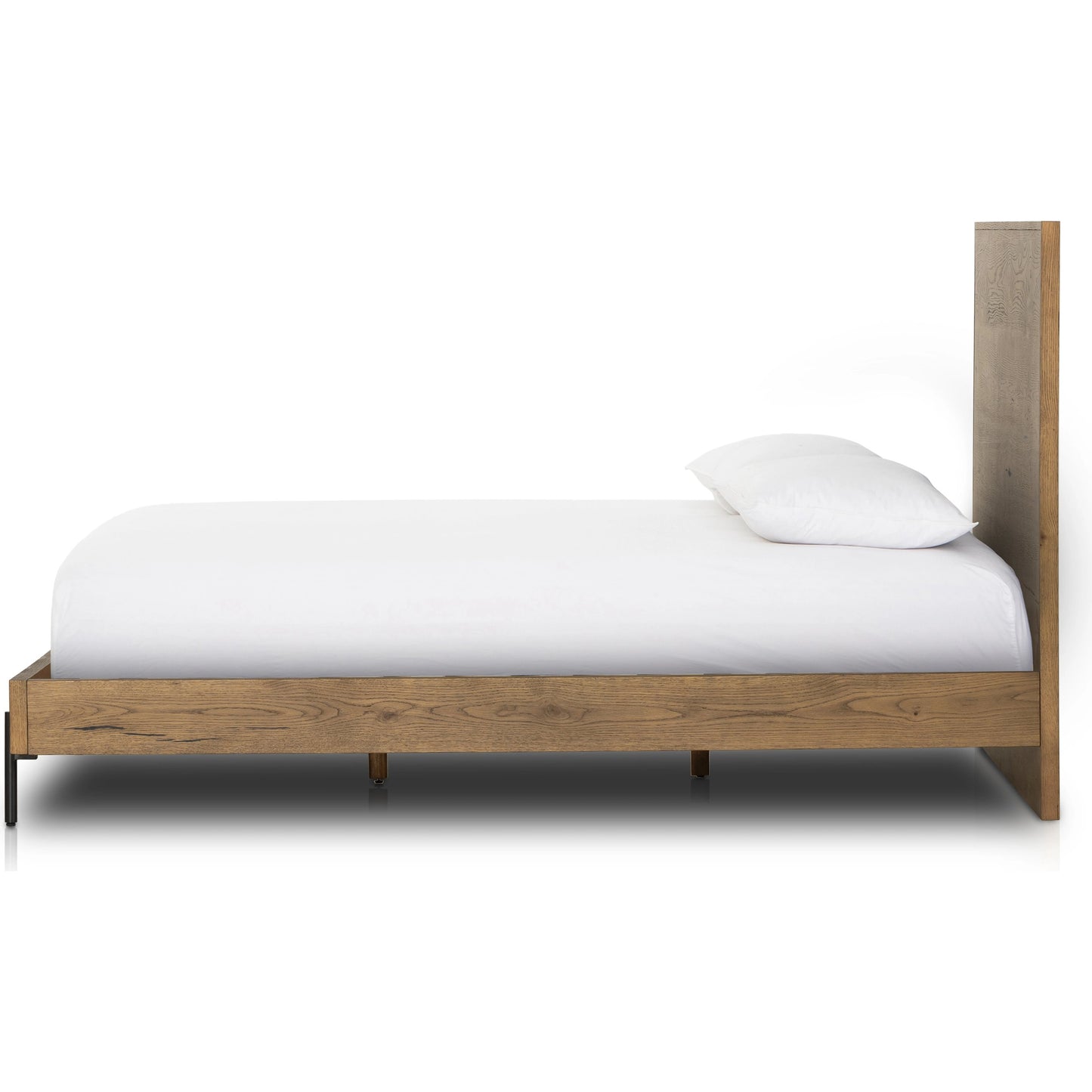 021 SI-1980352 | Additional Silo | Eaton Bed by Four Hands in amber oak resin. Made from thick oak veneer, iron in a rustic style.