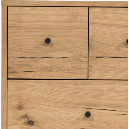 Eaton Nightstand by Four Hands. Made from thick oak veneer, iron in a rustic style.