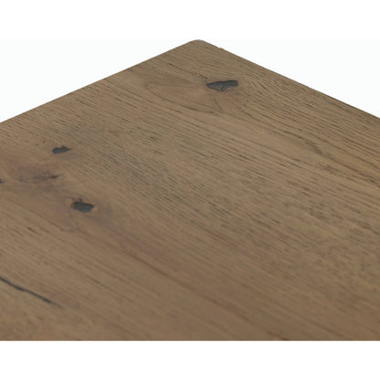 Eaton Nightstand by Four Hands. Made from thick oak veneer, iron in a rustic style.