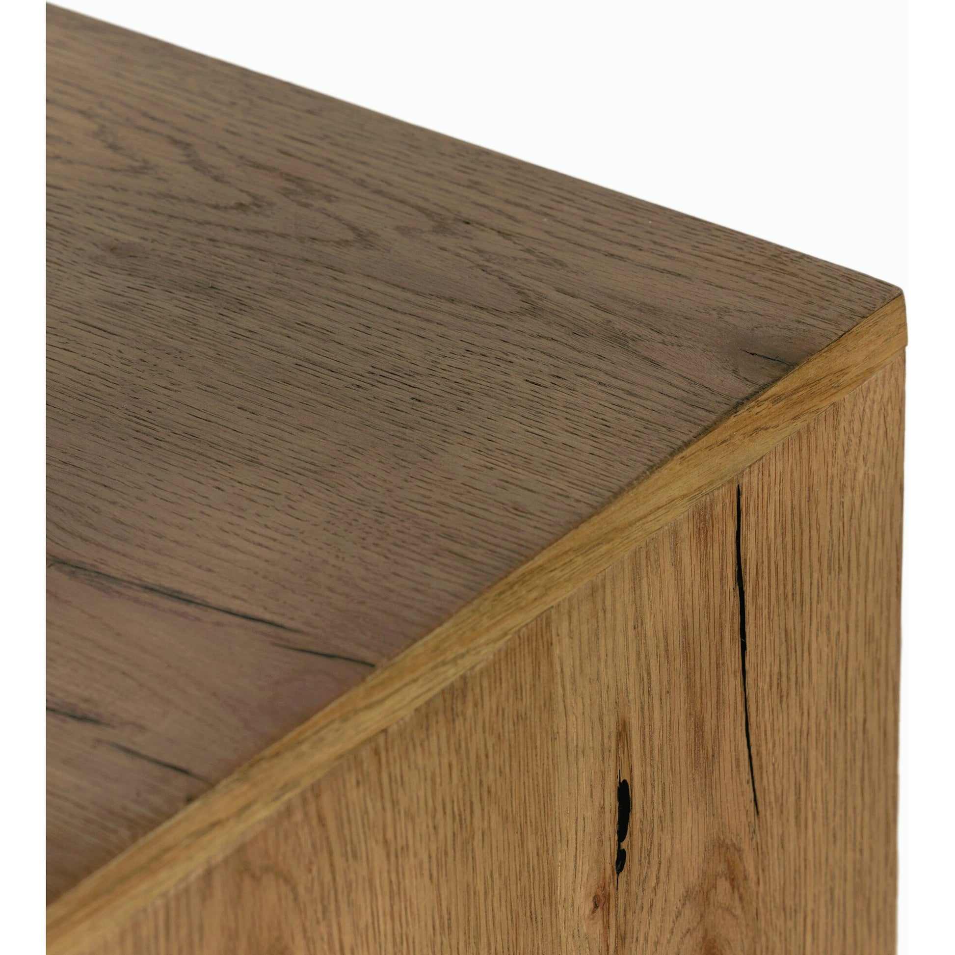 Eaton Nightstand by Four Hands. Made from thick oak veneer, iron in a rustic style.